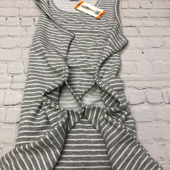 NWT 32 Degree Cool Women Sleeveless Pullover Striped Dress Size XXL Gray B272 -5 - Picture 5 of 15